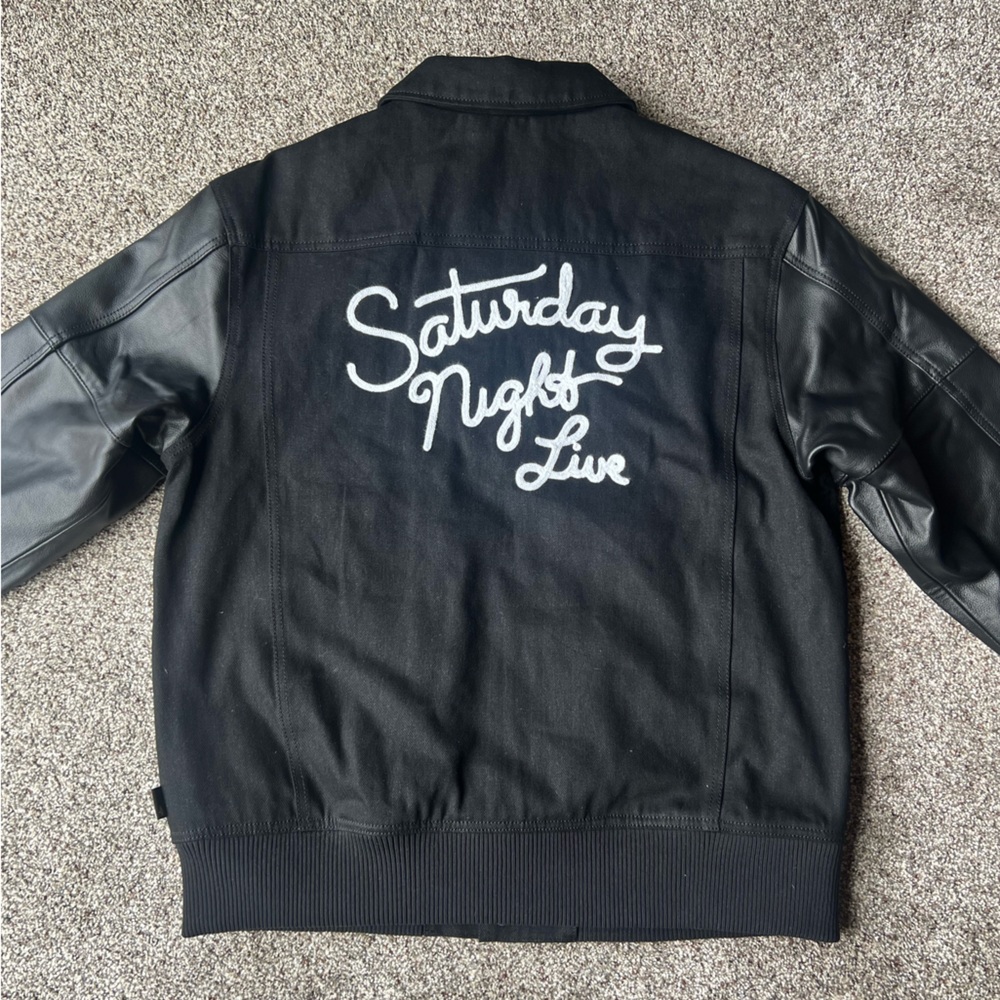 Volcom x SNL 50th Anniversary Embroidered Chenille Patch Jacket | Size Large - Picture 2 of 6